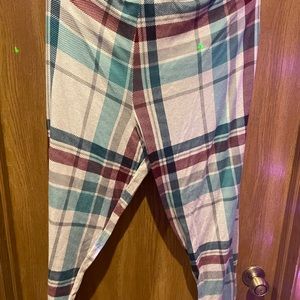 Plaid pajama pants